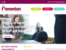 Tablet Screenshot of momentumnorfolk.org.uk
